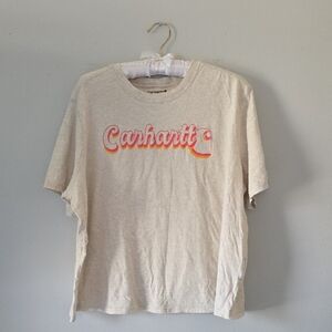 Carhartt Beige Short Sleeve Tee